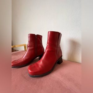 Naturalizer Red Booties
